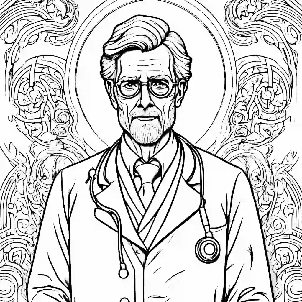 Doctor coloring pages